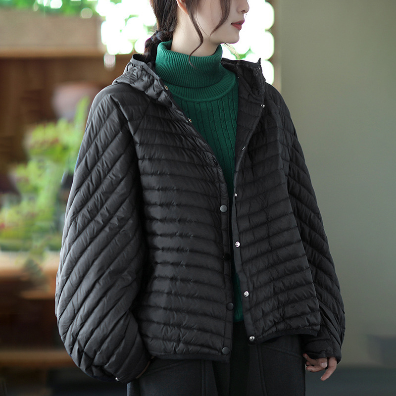 2023 fashionable autumn and winter New comfortable skin-friendly lightweight down jacket lightweight short horizontal hooded down jacket for women 2023 fashionable autumn and winter New comfortable skin-friendly lightweight down jacket lightweight short horizontal hooded down jacket for women