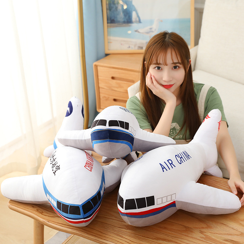 Simulación de dibujos animados de aviones de China Airlines almohada modelo de avión juguetes de peluche para niños muñecas de regalo image 3