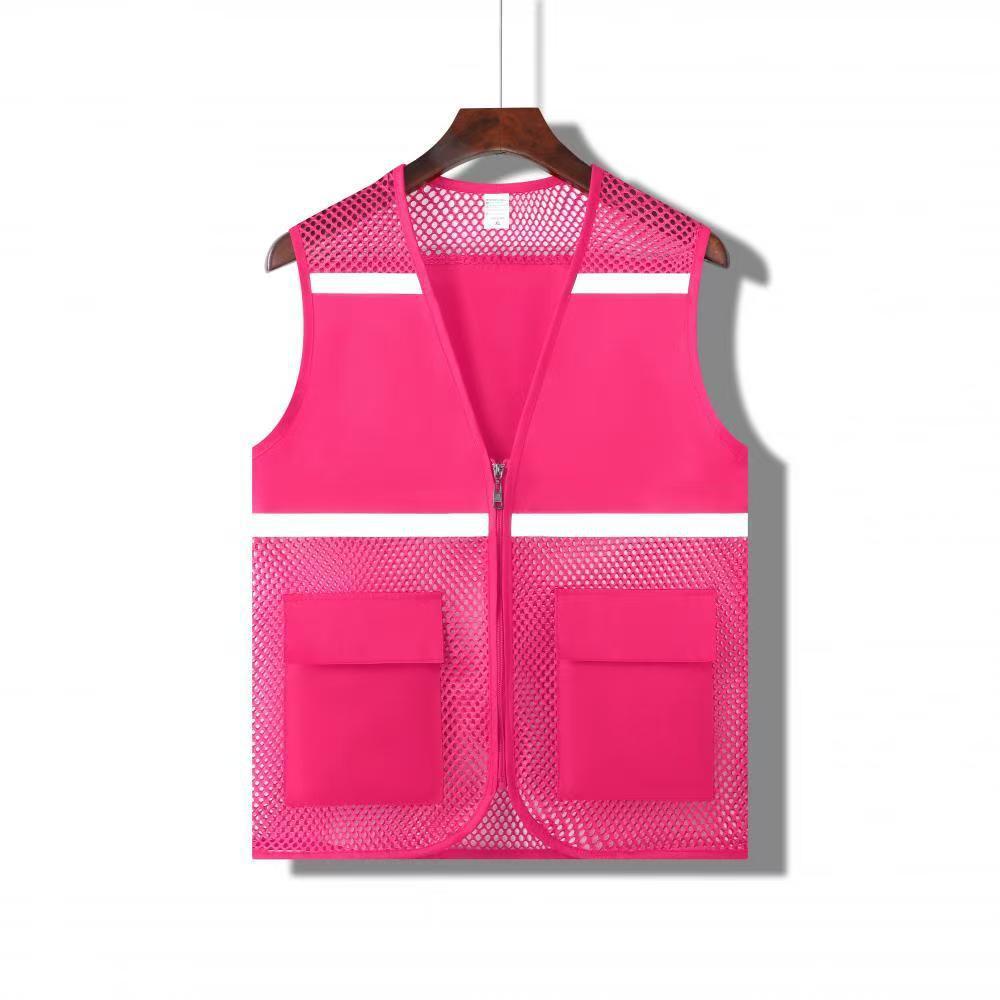 Red de pesca para campamento de verano, chaleco transpirable, camisa publicitaria, actividades para niños, chaleco reflectante voluntario, logotipo impreso personalizado