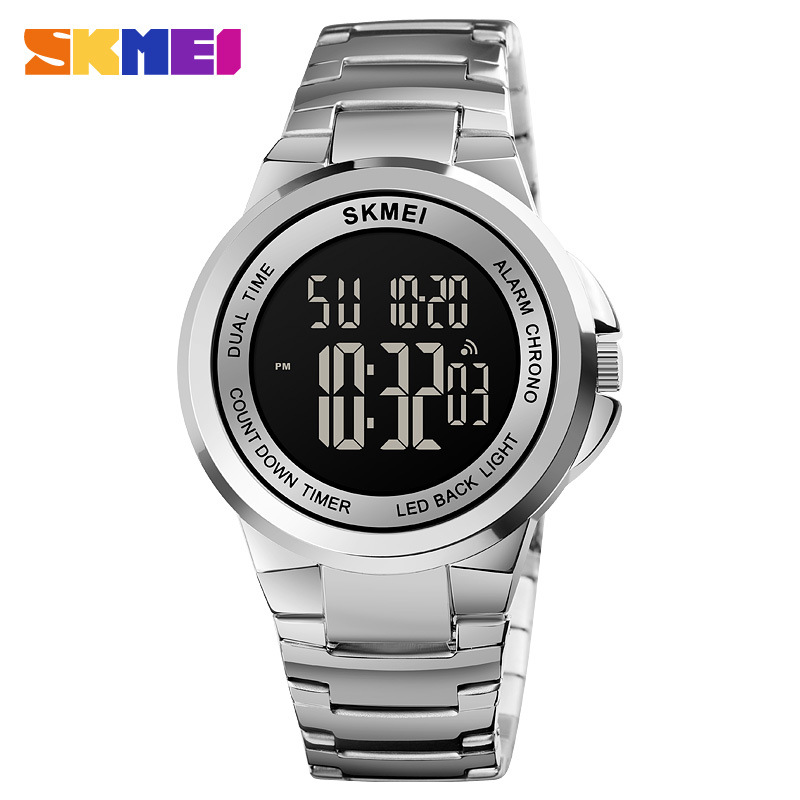 SKMEI 1712 pareja reloj deportivo moda reloj electrónico de los hombres de aleación casual sincronización luminosa