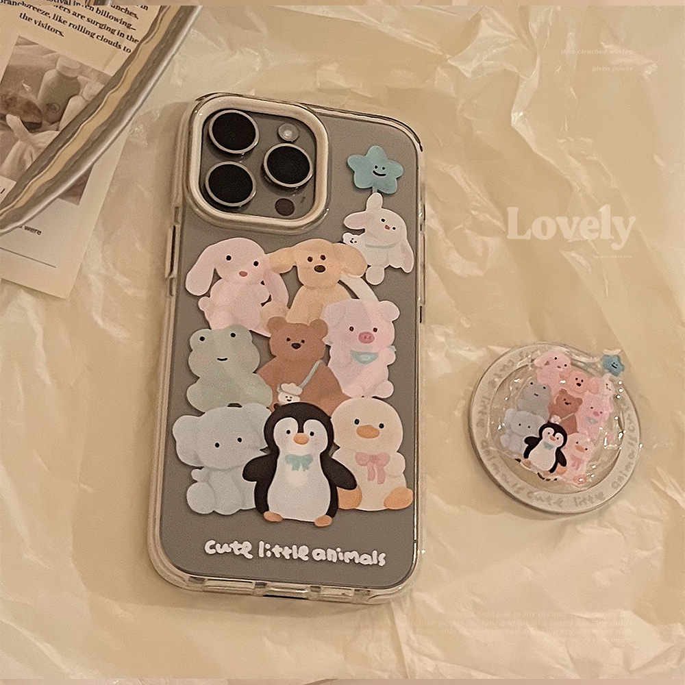 Funda Magnética para iPhone 16 con Diseño de Pingüino, Compatible con iPhone 17 Pro Max, 14, 13 y 12, Anti-caídas, Suave