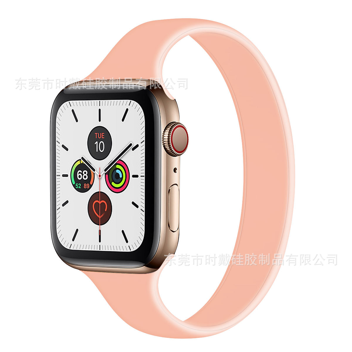 苹果一体纯色缩身款