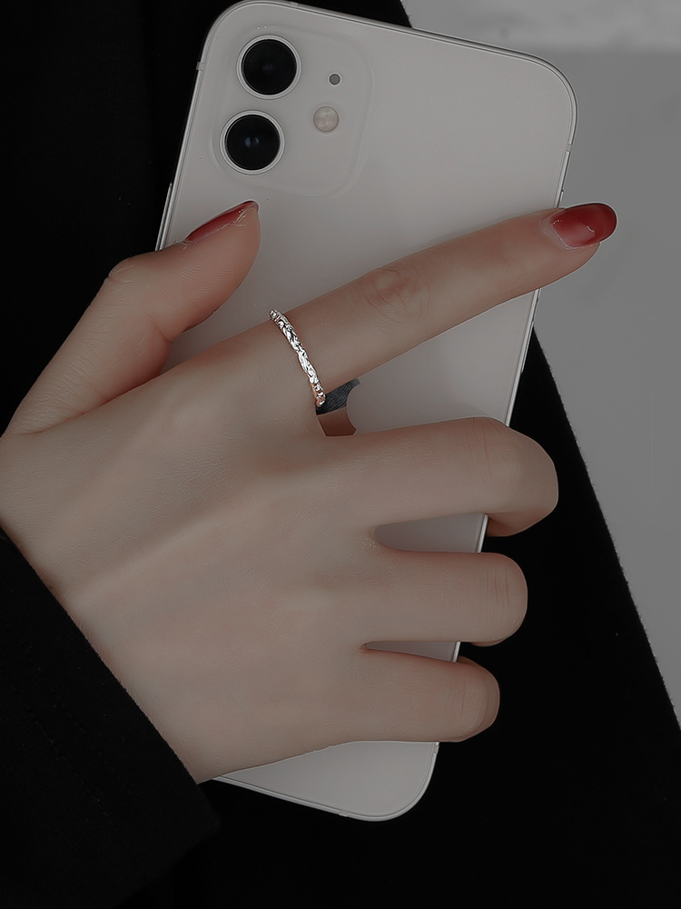 Simple Style Geometric Alloy Plating Womenu0027S Open Ring