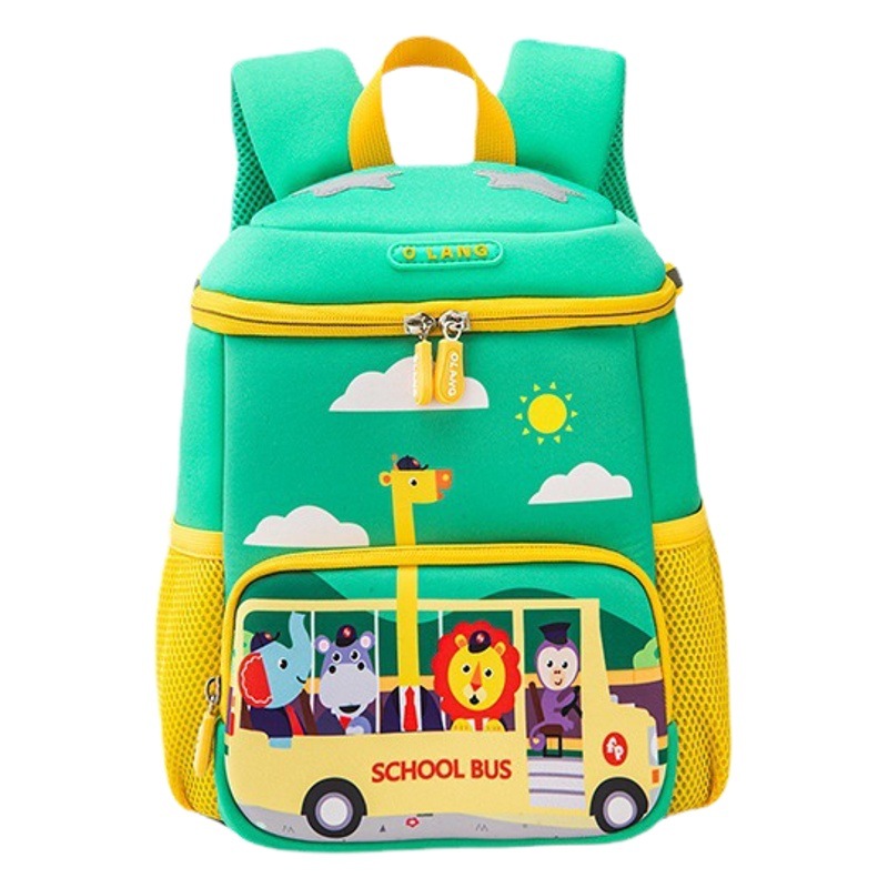 2022 verano nueva caricatura jirafa kindergarten schoolbag grado 1-3 moda ligera mochila para niños