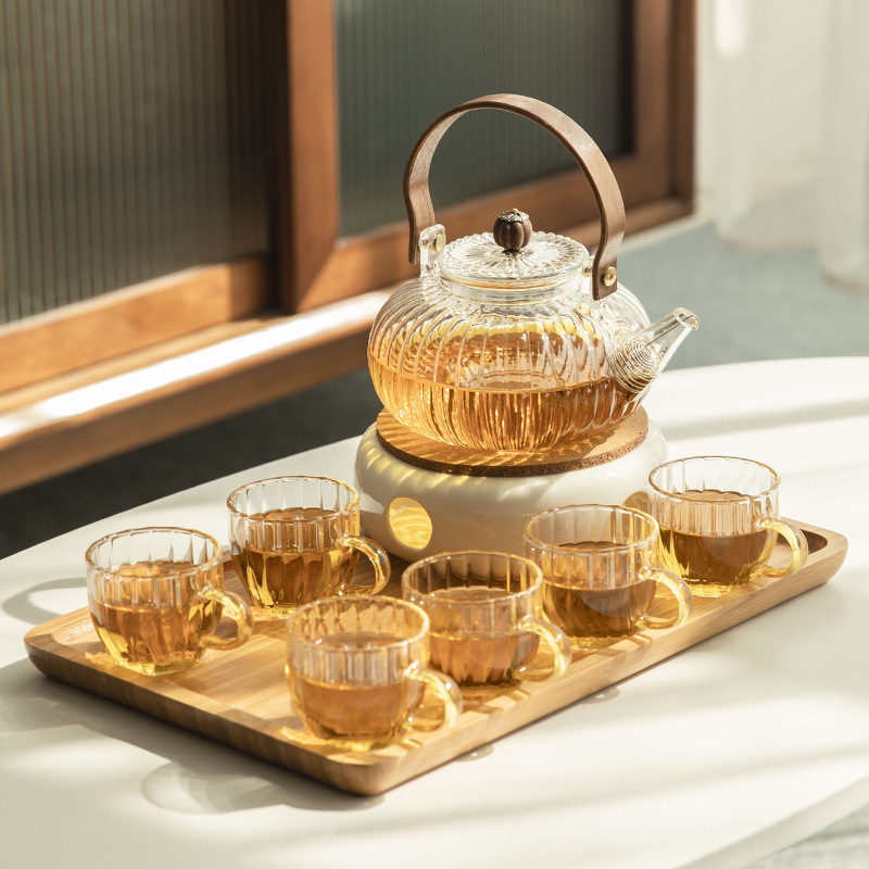 Japanese-Style Glass Teapot Heating Base Candle Tea Stove Hotel Restaurant Flower Tea Fruit Tea Set Tea Warmer Japanese-Style Glass Teapot Heating Base Candle Tea Stove Hotel Restaurant Flower Tea Fruit Tea Set Tea Warmer