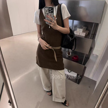 毛流感美利奴羊毛针织背心裙一超细马海毛混纺百搭打底衣女P5086