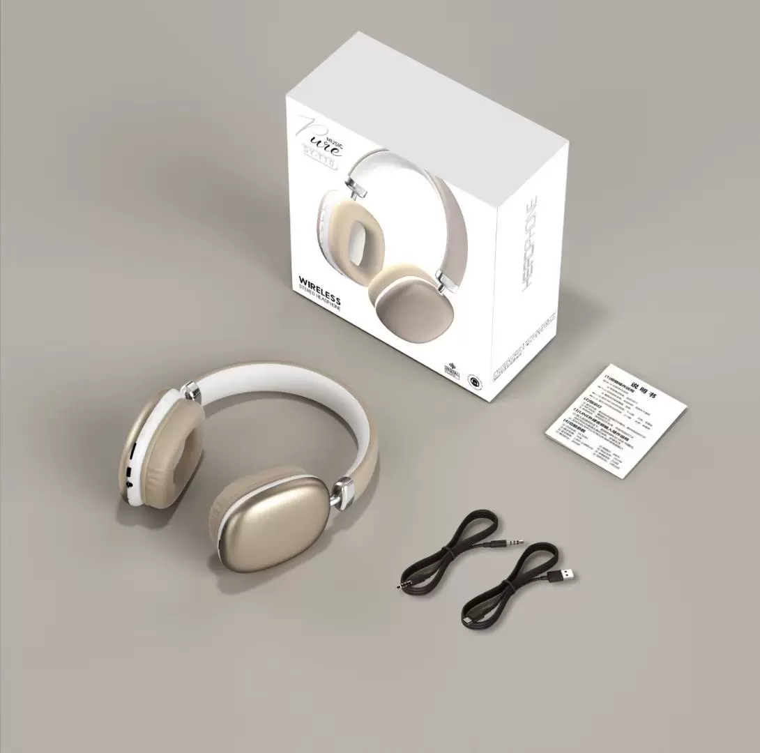 跨境SY-T10头戴式蓝牙耳机超长续航音质无线耳麦工厂批发蓝牙5.3