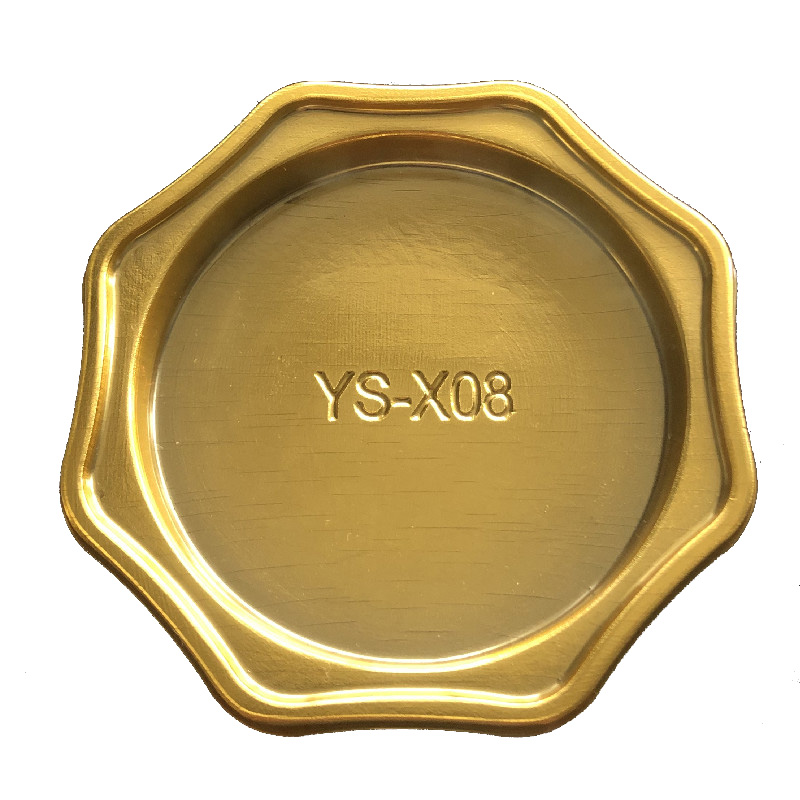 Dorado octogonal redondo diámetro interno 7,5 cm - 100 pcs