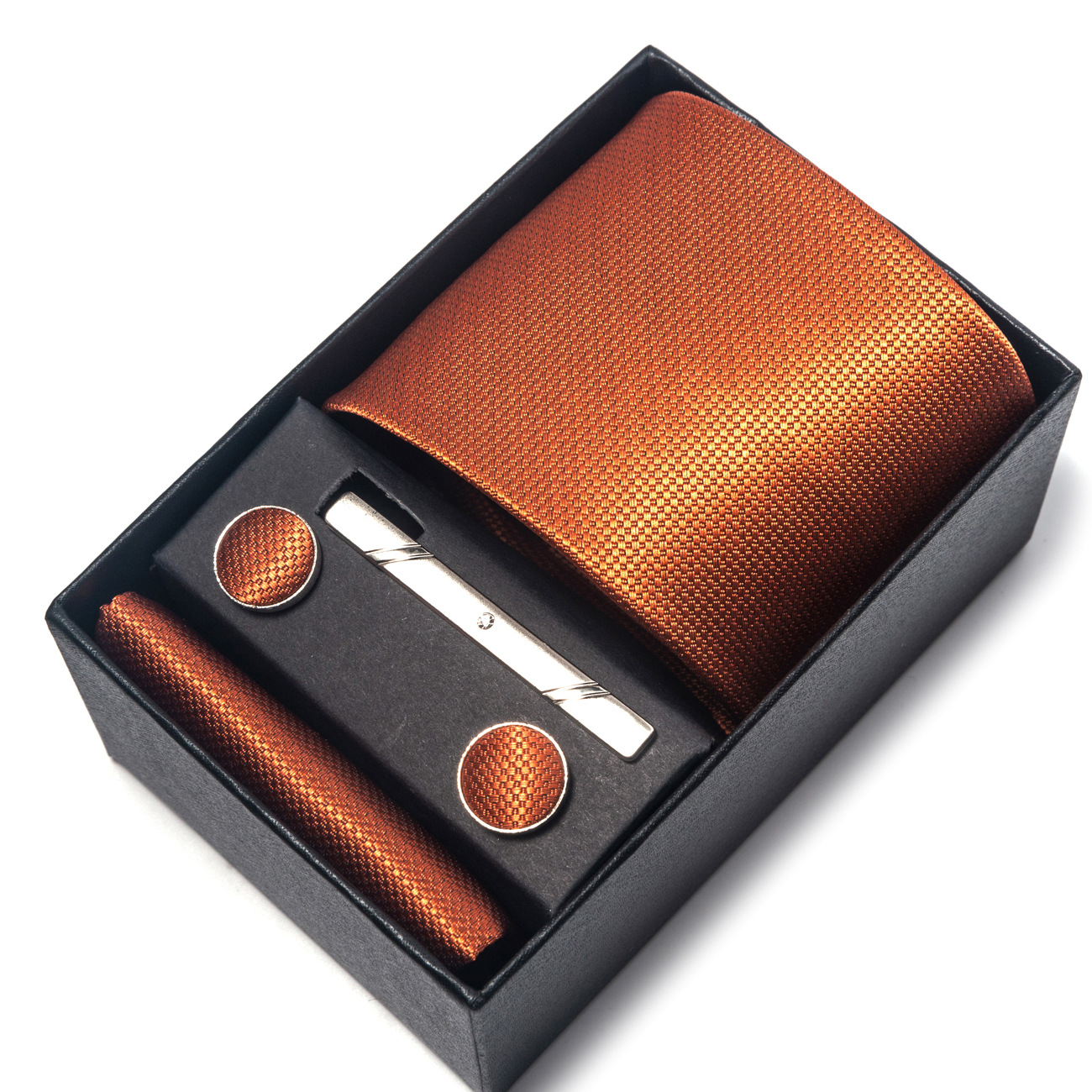 Coffret cadeau de couleur nette pour hommes, 1200 aiguilles, ensemble de robe d'affaires de groupe, cravate de mariage, usine_voghion.com