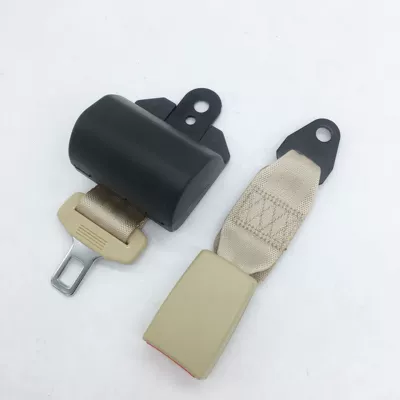 Car seat belt Vehicles, Forklifts, Buses, Sightseeing - beige-retractor-12m-145-lock-buckle-no-bolts
