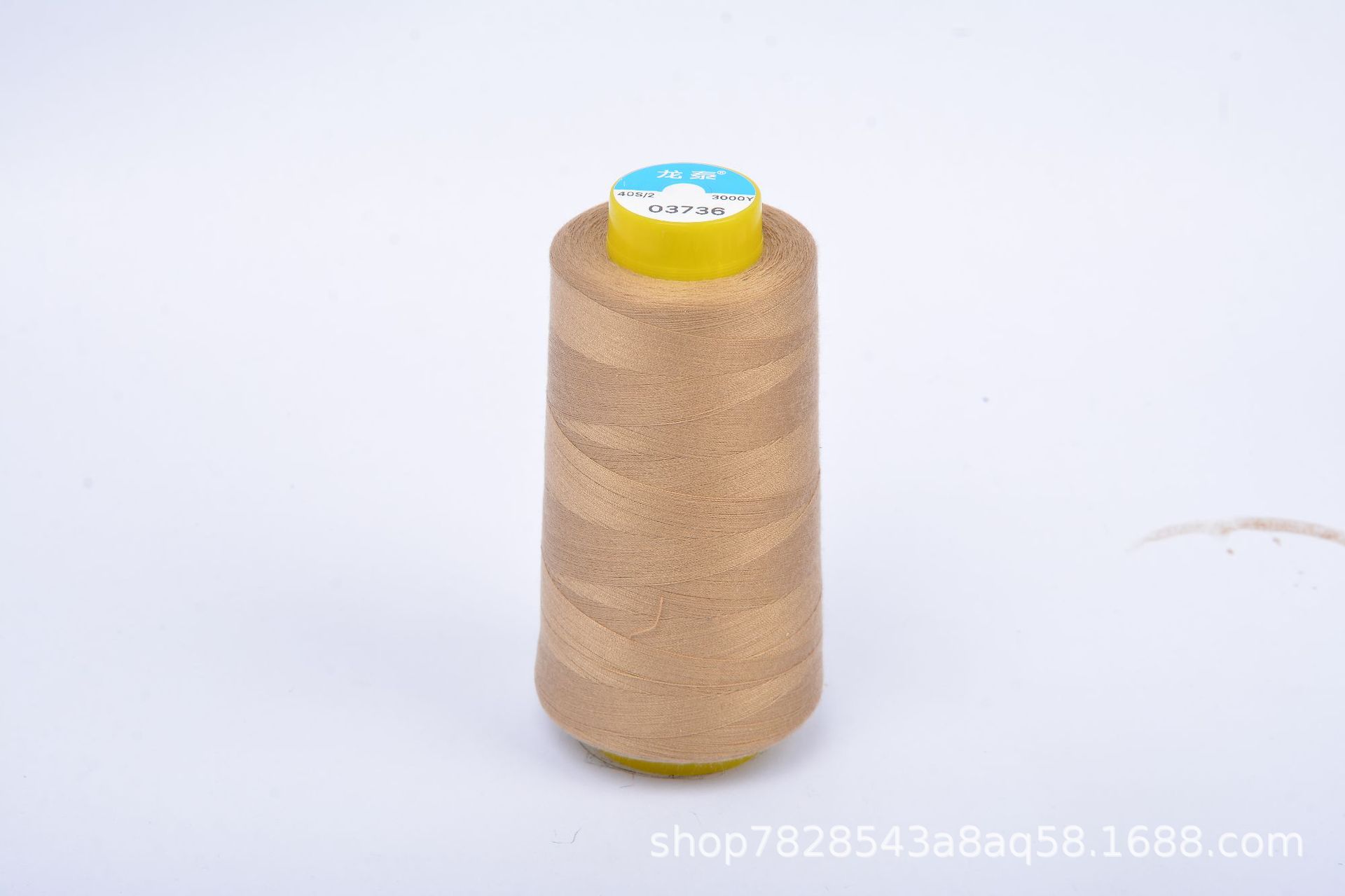 402 Liu Qing 3000 yardas línea de costura serie marrón línea especial de fábrica de ropa línea de máquina de coser de alta velocidad