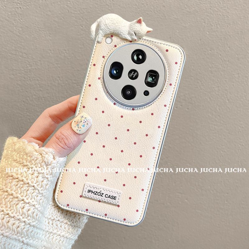 oppofindx8s 携帯電話ケース、ハイエンドのオールインクルーシブ findx8 ダウンジャケット携帯電話ケース、眠っている子猫に適しています。|undefined