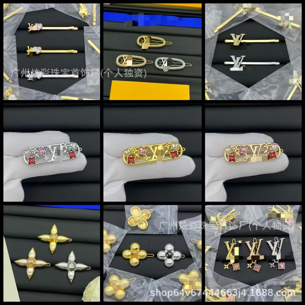 Clover-Themed Letter Hairpin for Women, Minimalist Luxury Niche Design with a High-End Feel