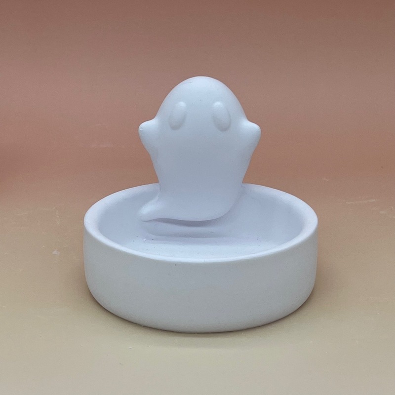跨境万圣节南瓜幽灵香薰石膏蜡烛杯幽灵蜡烛台万圣节幽灵蜡烛杯|undefined