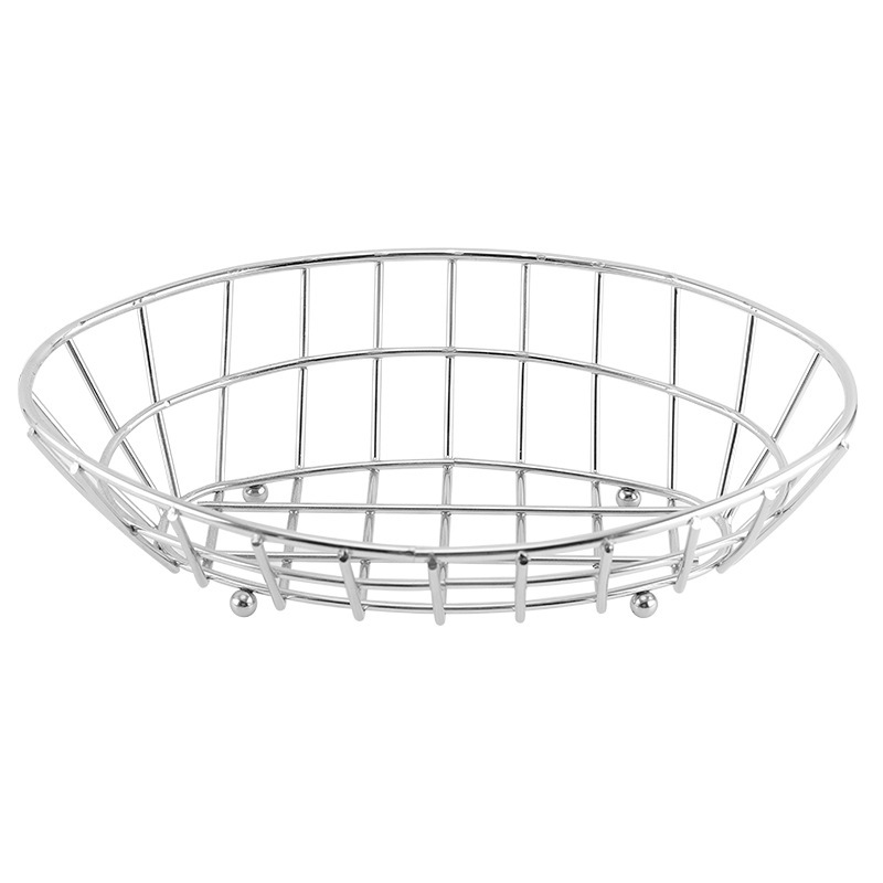 鉄芸フルーツバスケット家庭用リビングテーブルスナックバスケットクリエイティブ楕円フルーツ皿パンバスケット|undefined