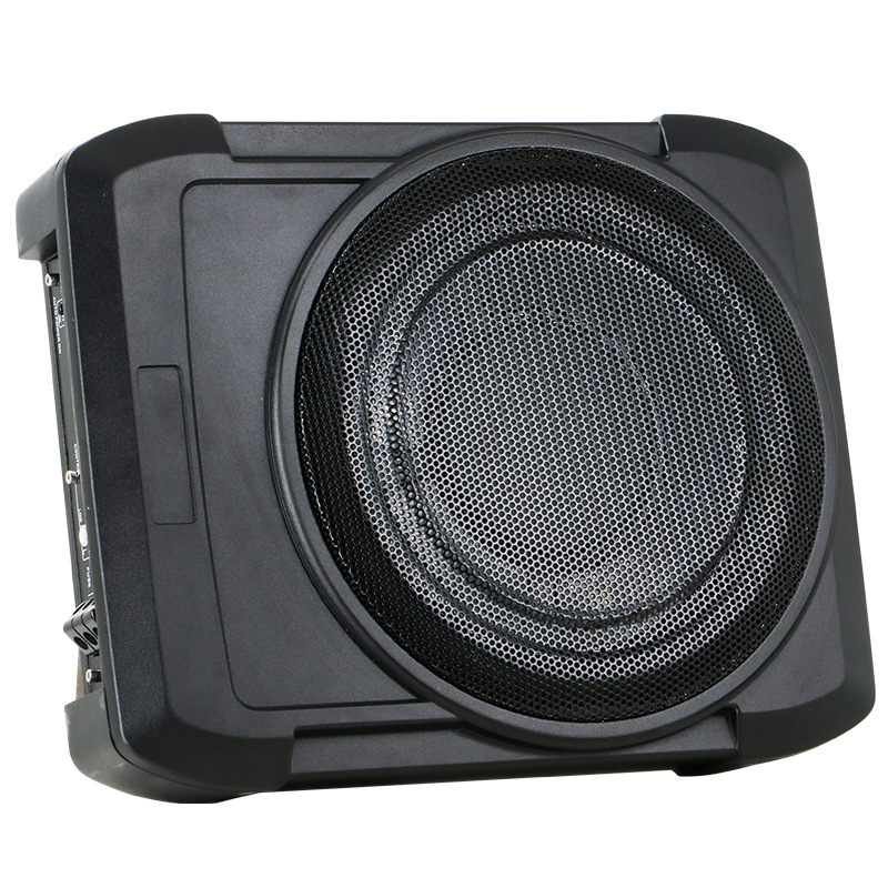New 8inch Model Car Audio Modification Small Subwoofer 12V Active High-Power Ultra-Thin Car Subwoofer with Amplifier