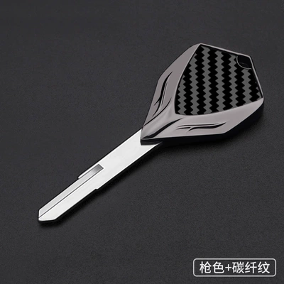 Ninja Zx-6R/636 Zx-9R Zx-10R – Motorcycle Key - gun-color-carbon-fiber-pattern-cq-040