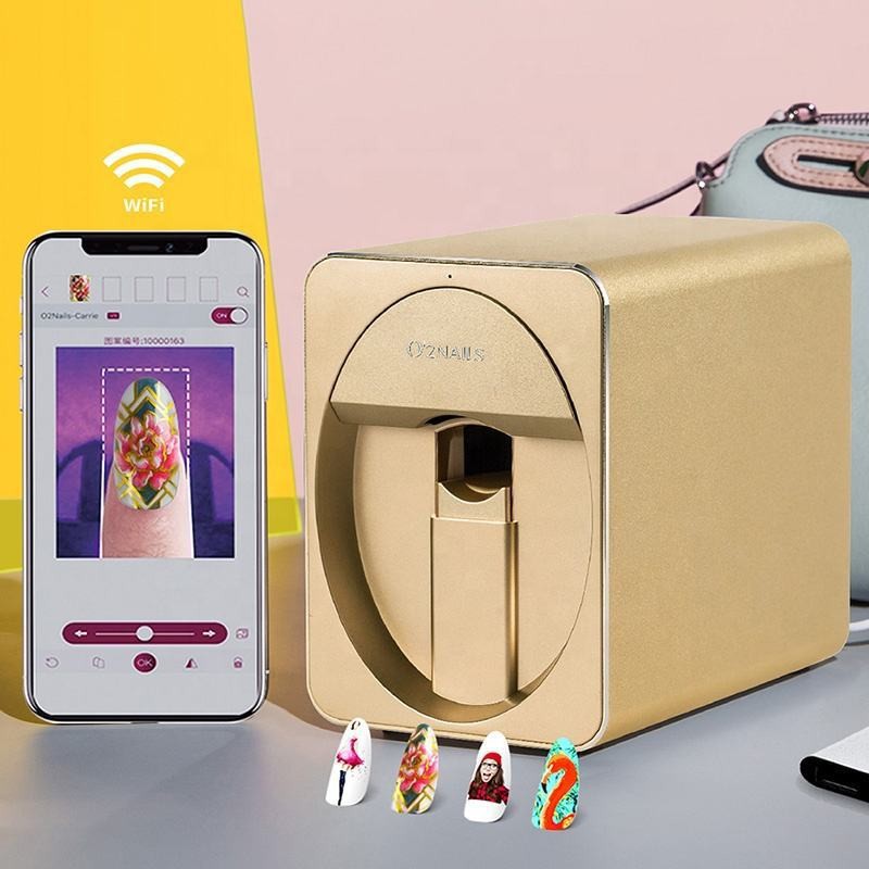 Impresora de uñas inteligente o2nails, máquina de pintura con IA totalmente automática, máquina de arte de uñas 3D, fábrica de bricolaje.