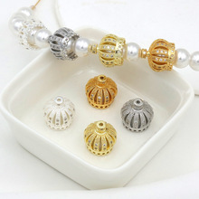 18K��ɫ��ʯ�U�ջʹڻ������Kñ����diy�ֹ�������Ʒ���