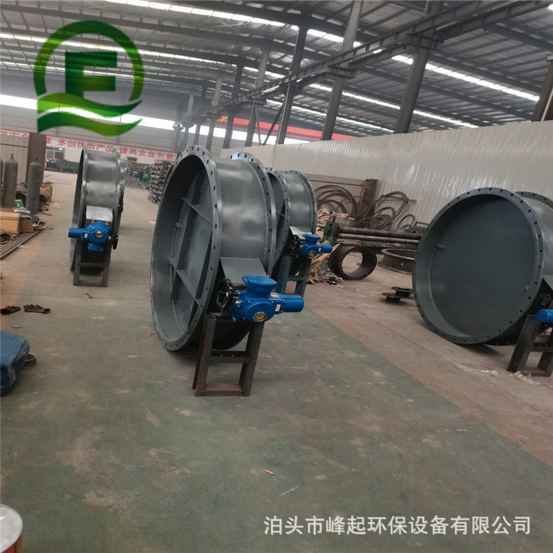 650型通风蝶阀气动多叶调节风阀螺旋风管风门气动冷风阀镀锌蝶阀