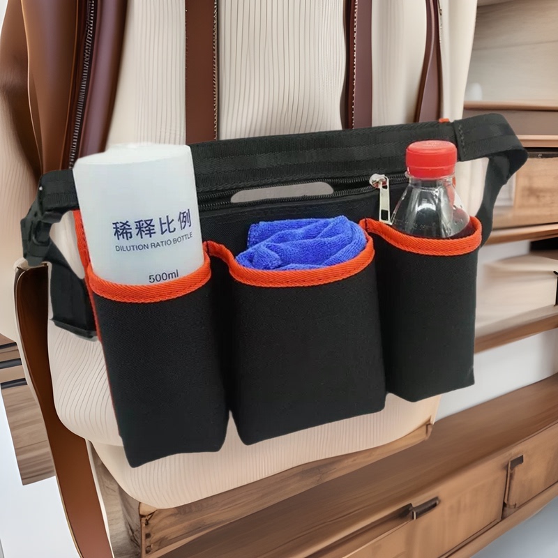 Cleaning Service Bag, Specialized Tool Belt Bag for Shopping Malls, Property Management, and Landscaping, Tactical Storage Crossbody Backpack, Portable