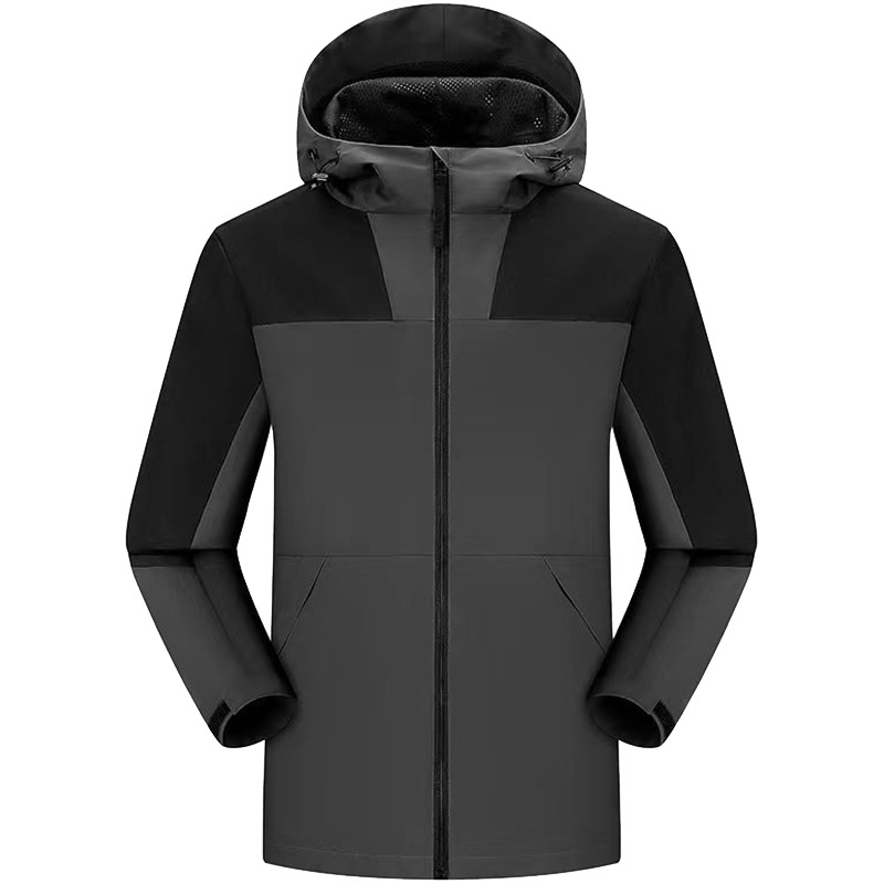 Trajes de asalto delgados logotipo personalizado chaqueta de color chaqueta bordada al aire libre ropa de montaña impresa ropa de trabajo al por mayor