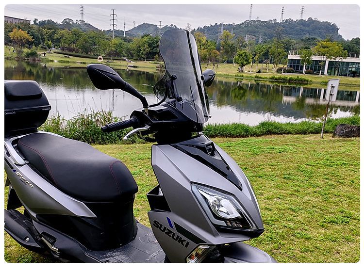 Suitable for Motorcycle Suzuki Uy125 Pedal Windshield Glass Heightening Front Windscreen Afr125 Modification Accessories