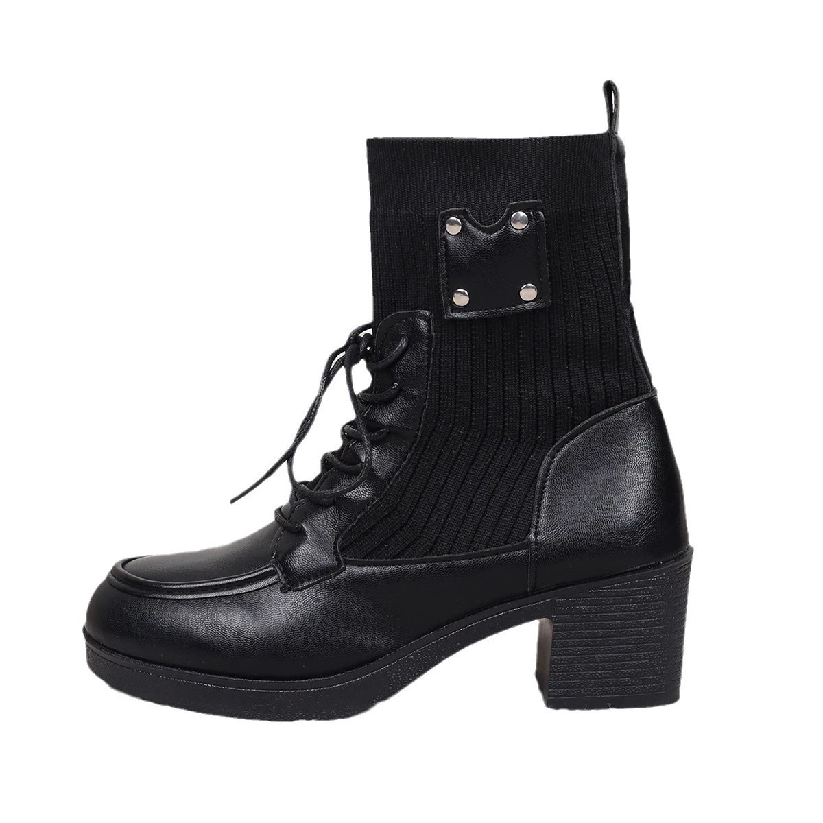 Martens, demi-season elastic boots, plus size, for import