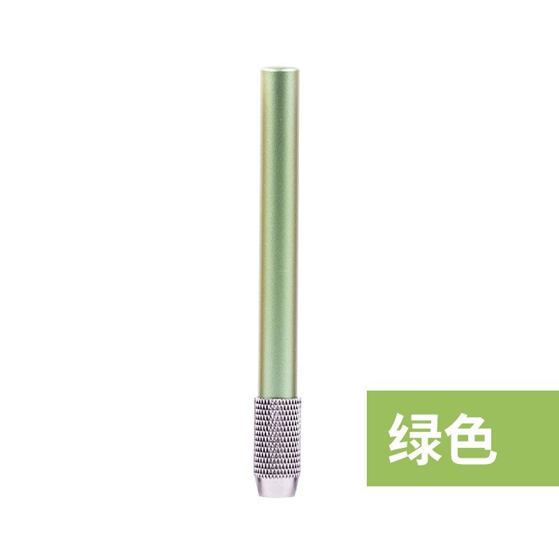 Venta al por mayor de color de metal de varilla de una sola cabeza extensor de lápiz dispositivo de alargamiento de lápiz conector de la pluma cepillo de varilla de alargamiento