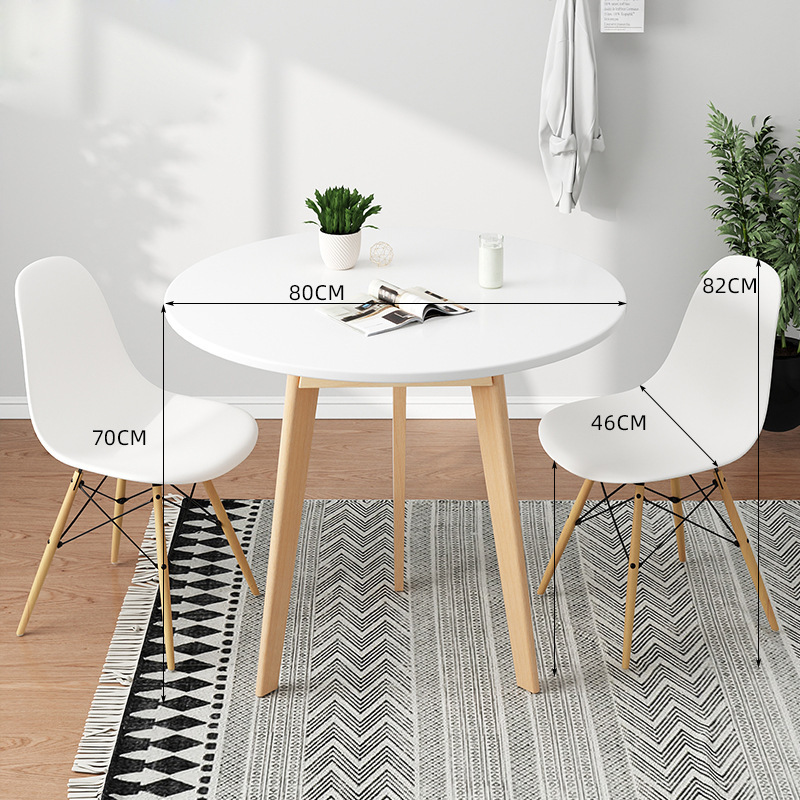 Coffee table reception balcony coffee table simple milk tea shop small round table home simple company negotiation table and chair combination