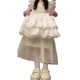 Sweet and Gentle Style Halterneck Vest Dress Top High Waist Cake Skirt Short Skirt Women 2025 Summer Cute Two-Piece Suit