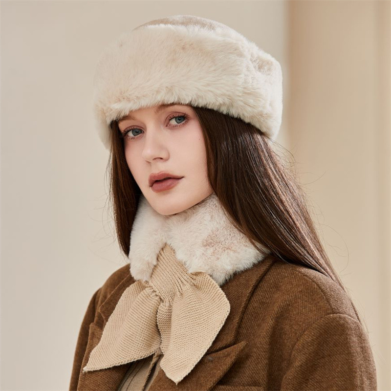 Gorro ushanka y cuello térmico para hombre peluche invierno_voghion.com