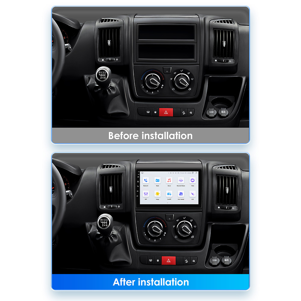 9-inch suitable for 06-22 Fiat Ducato, Peugeot Citroen, Android intelligent in car large screen navigation