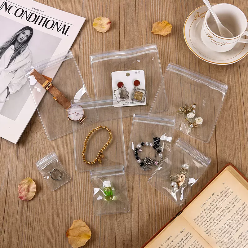现货透明首饰袋pvc自封袋饰品袋批发防氧化珠宝袋文玩手链包装袋