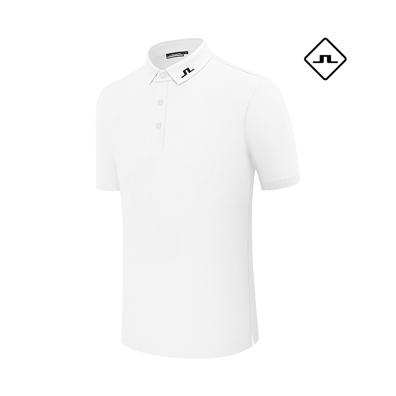 【Cross-Border】J Golf Short-Sleeved Men's Summer Polo Shirt Golf Stretch Breathable Sports T-Shirt # 2503
