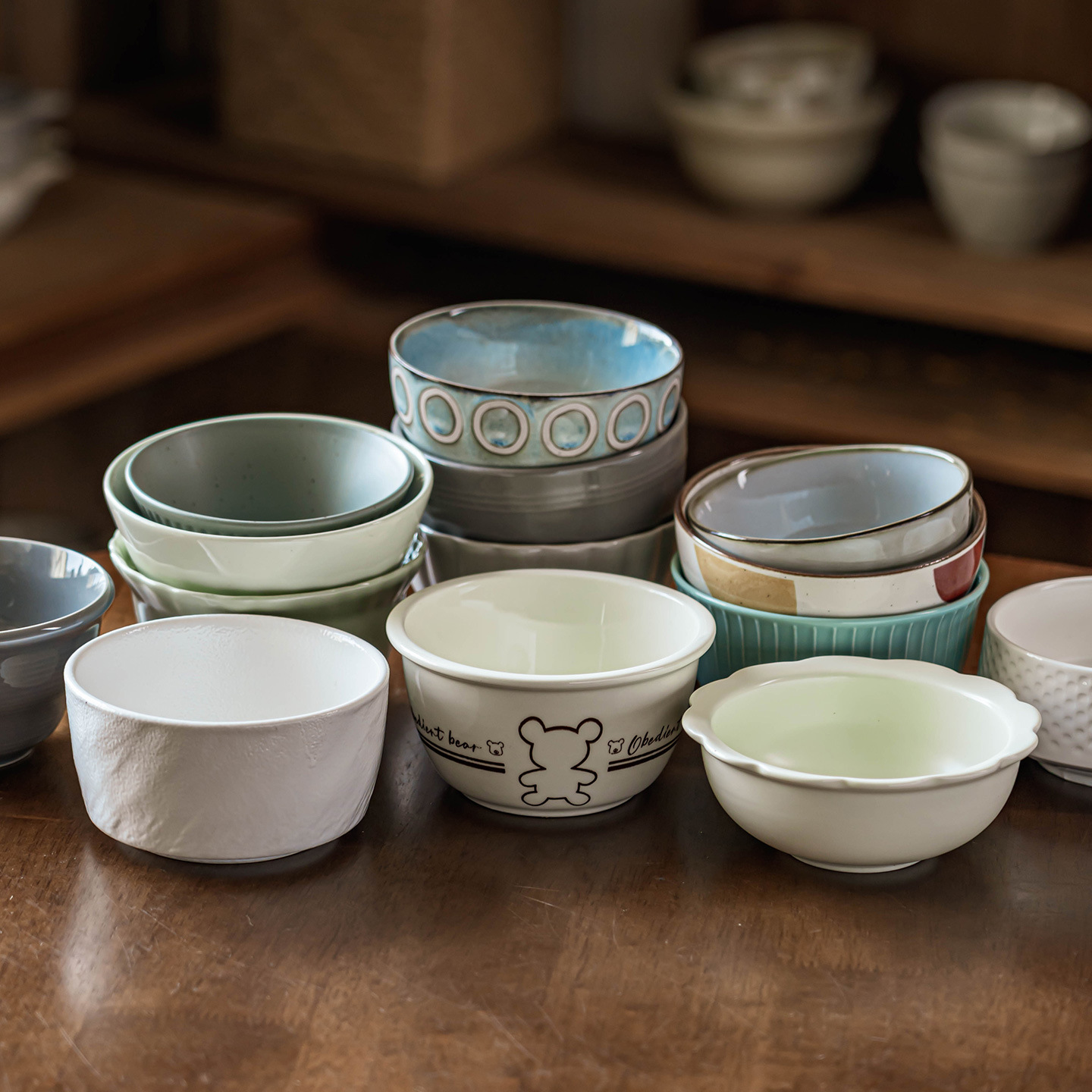 Tazón de arroz estilo japonés, tazón de cerámica para arroz, tazón para postre, vajilla retro para casa de familia, tazón para hotel, tazón para uso doméstico, estilo vintage de calidad alimentaria