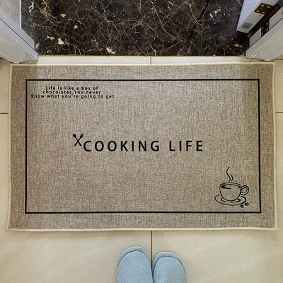 Wear-resistant Washable Door Mat, Avtomobil döşəmə paspasları - linen-summer-16-4060cm