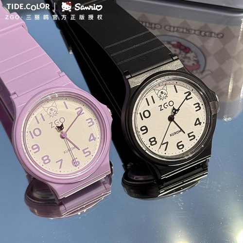 ZGO Zhenggang Sanrio co-branded Coolomi watch female student exam watch waterproof simple children's quartz watch