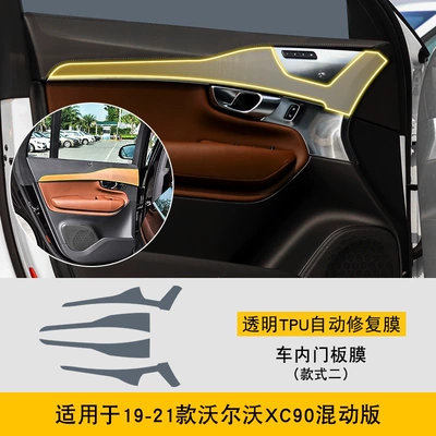 19-25 Volvo Xc90 Hybrid Special Screen Central Control Interior Sticker Car Modification Transparent Tpu Protective Film (Car interior film) - 19-21-volvo-xc90-hybrid-version-style-2-interior-door-panel-film