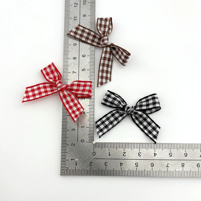Источник Фабрика 1 см конфеты цвета клетка бант одежда подарочная коробка для упаковки сумки леденец декоративные аксессуары