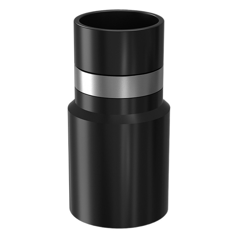 Accesorios de limpiador de polvo de aluminio de aluminio Junta de manguera Junta central Tubo roscado Conector de pared Diámetro interno general 32mm