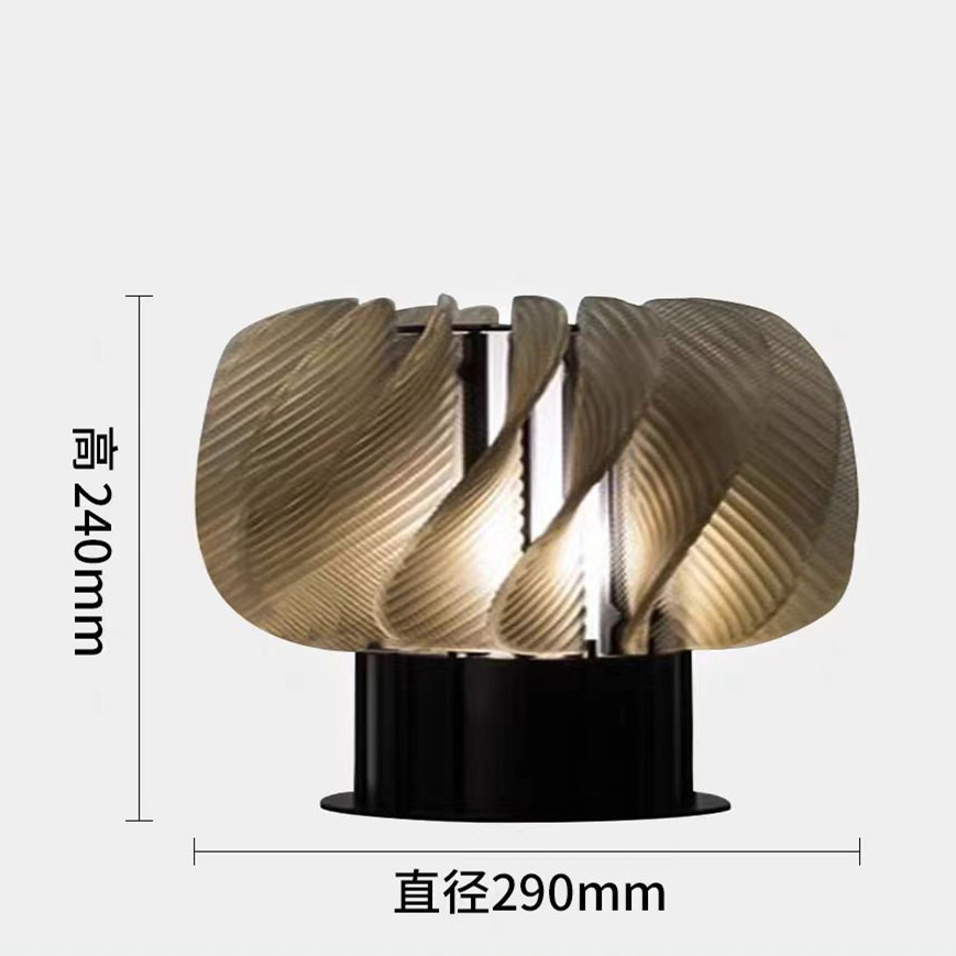 Lámpara de mesa de estudio creativa minimalista posmoderna de fábrica, modelo de diseñador de lujo ligero, lámpara de mesa de decoración de oficina