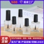 四方蒙砂厚底圆形毛刷瓶