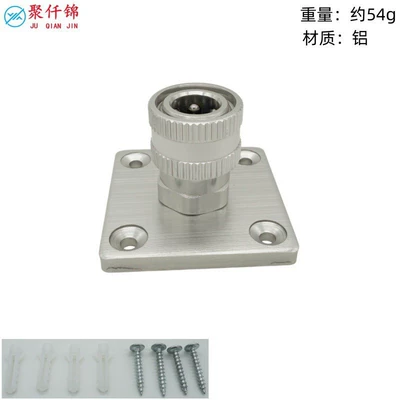 Cross-border car wash high-pressure water gun foam pot 1/4 quick-connect new model colorful PA pot with wall-mounted aluminum storage bracket (High pressure car wash water gun) - aluminum-model-silver-14-quick-connect-female