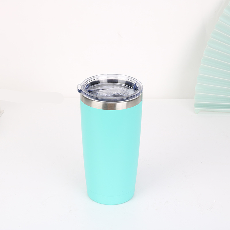 Europeo y americano especial 20oz ventosa doble taza de acero inoxidable taza de helado impreso logotipo en stock al por mayor