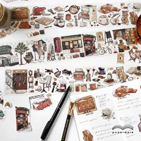Papermore PET длинная лента эскиз путешественник дневник серия креативный ручной рисунок DIY декоративная публикация 4 модели
