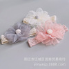 Fashionable headband girl's, elastic hair accessory for early age for princess suitable for photo sessions, flowered