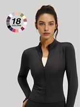 X 38781 Zipper Slim Long Sleeve Top ������������ �羳ŷ