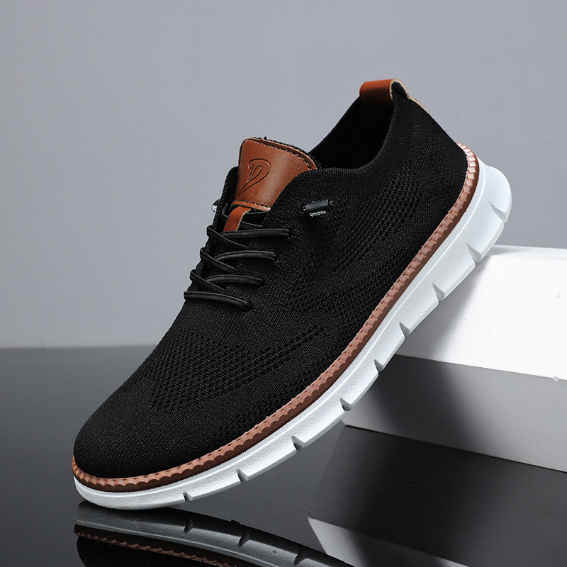 Zapatos de malla para hombres 2025 primavera nuevos zapatos de hombre moda zapatos deportivos de moda para hombres zapatos de trabajo casuales zapatos de moda para hombres