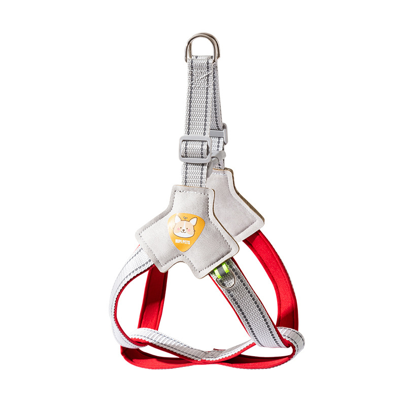 Transfronterizo perro Y cinturón de pecho ligero de tamaño medio para perros para caminar cuerda de perros para mascotas reflectantes